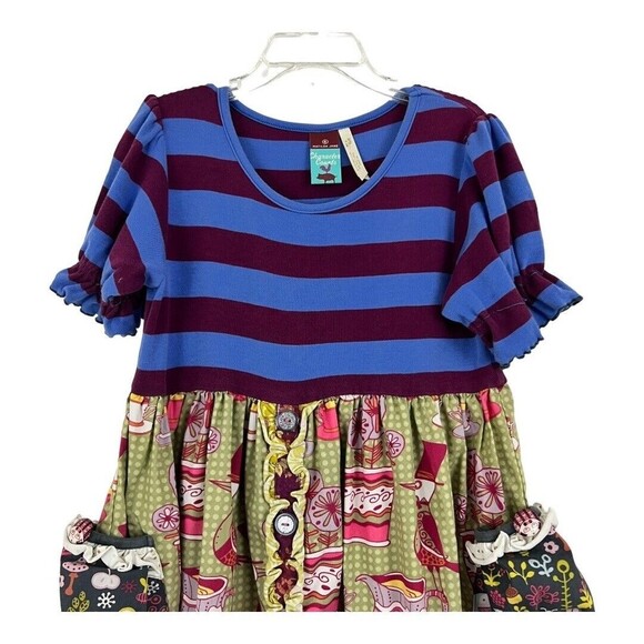 Matilda Jane Girls 6 Character Counts Maggie at Tea Dress - Picture 2 of 5